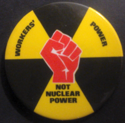 Rusted 1982 CND Badge