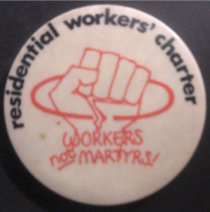 Rusted 1982 CND Badge