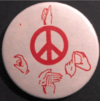 Sign language & peace symbol