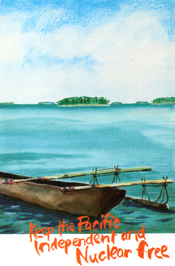 Vintage Peace Camp Postcard
